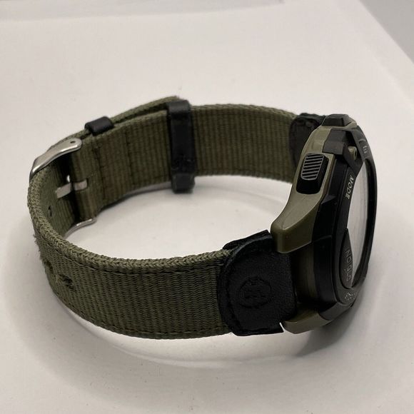 Timex Expedition T49993 Men's Green Nylon Digital Gray Dial Quartz Watch TMR30 - Picture 8 of 10